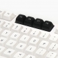 Black White 104+45 CSA Profile PBT Doubleshot Keycap Set Cherry MX Mechanical Gaming Keyboard